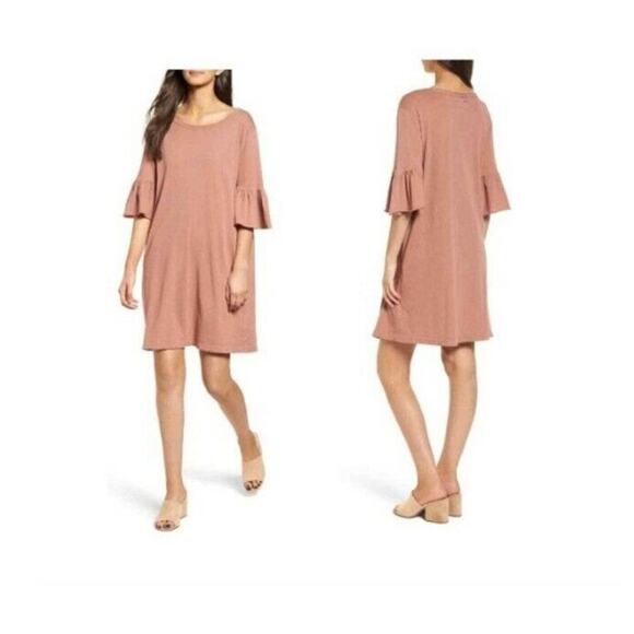 NEW NWT $158 Current/Elliott Abigail Burlwood Blush Knit Dress size 1 / Small - Picture 1 of 9